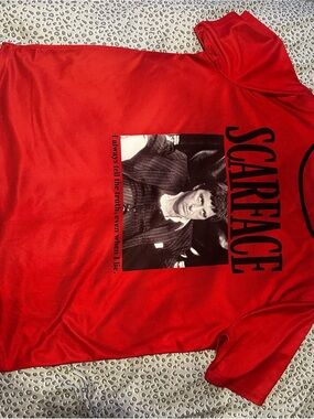 Red Scarface Graphic Men’s Jersey Tee